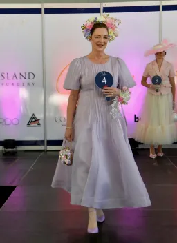 Aje Nova pleated midi dress size 12 for rent on The Volte - image 3