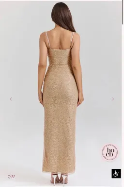 House of CB Seapearl Embellished Maxi Dress SIZE M for rent on The Volte - image 4