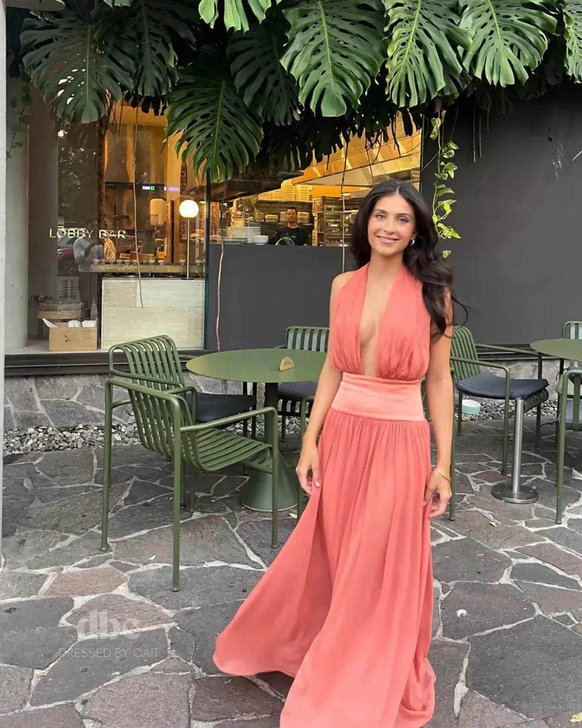 Arcina Ori Serena Maxi Dress in Coral Size Small - Image 6