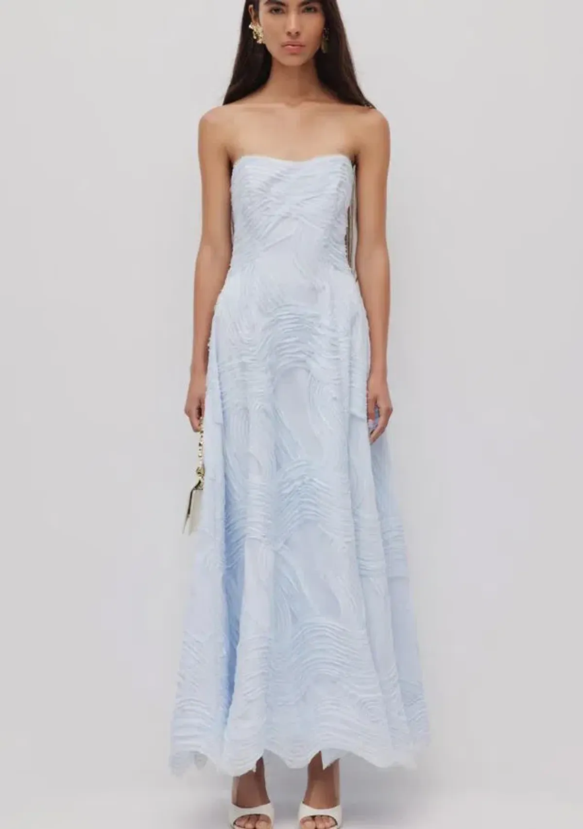 Aje Wave Gown in Pastel Blue Size 6 - Image 1