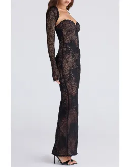 HOUSE OF CB LUCIENNE STRETCH LACE MAXI DRESS for rent on The Volte - image 2