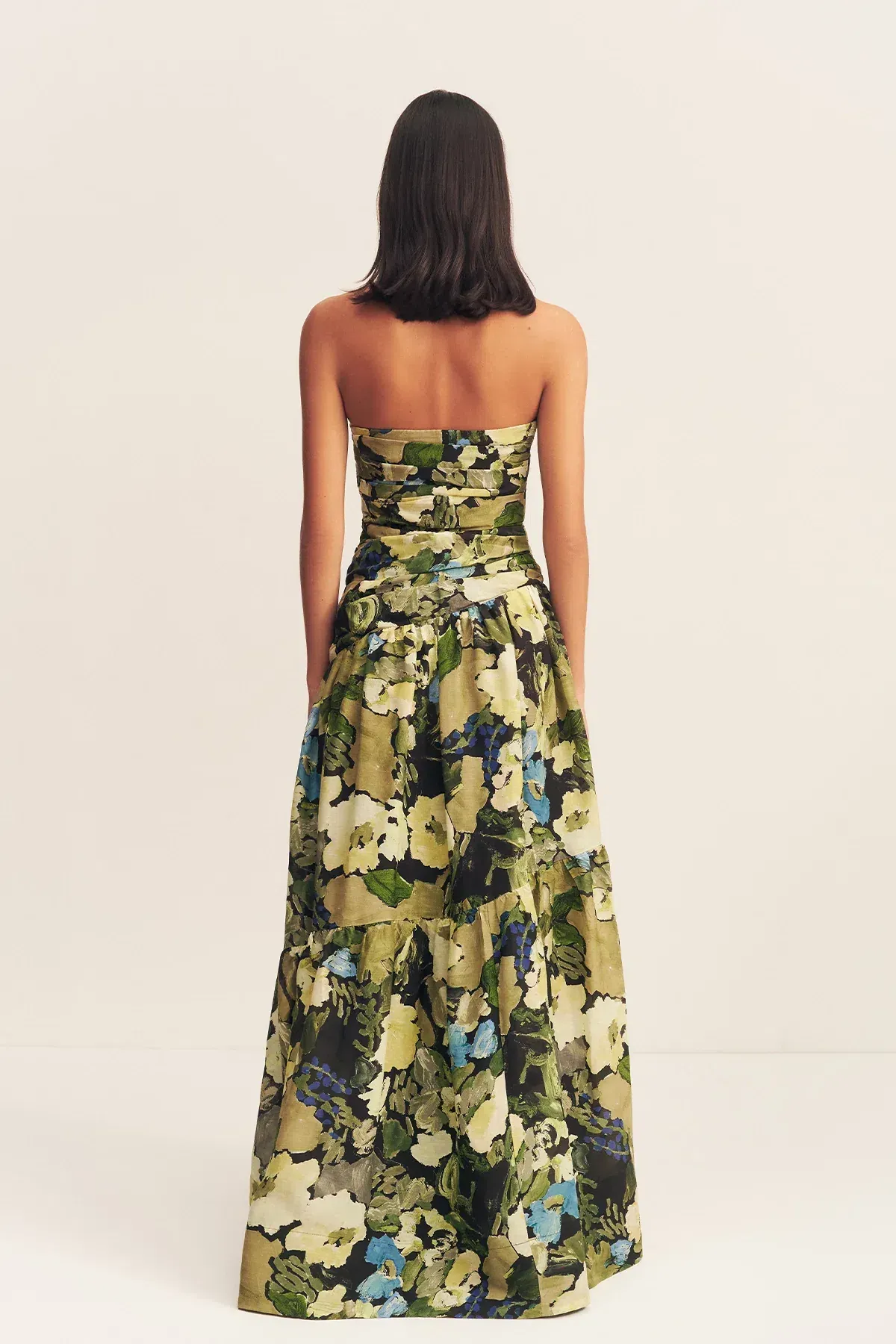 Shona Joy- Weyes Strapless Tiered Maxi Dress - Image 1