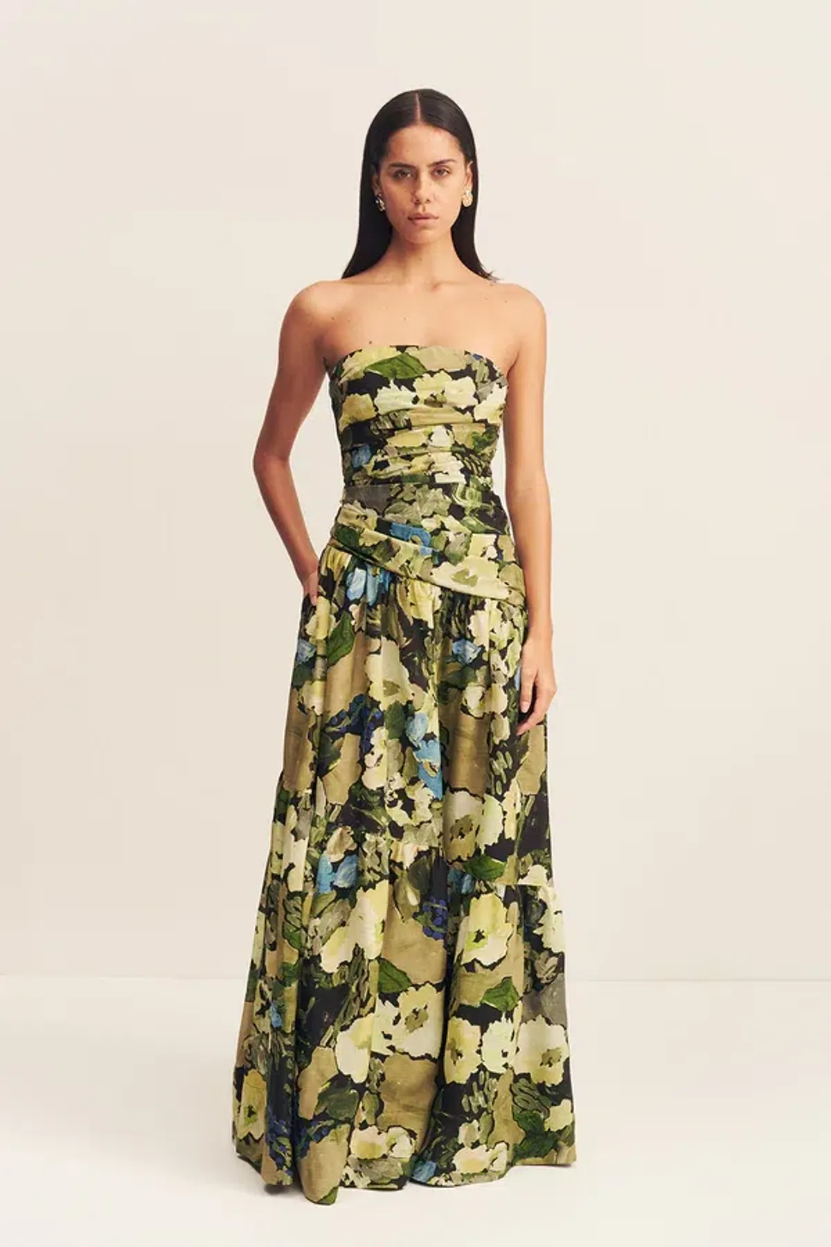 Shona Joy- Weyes Strapless Tiered Maxi Dress - Image 2