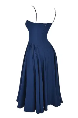 House of CB Samaria French Navy Corset Sundress Size S/AU 8  for rent on The Volte - image 7
