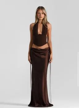 NATALIE ROLT BRONTE + EVELYN SET ESPRESSO SIZE 0/AU 6 for rent on The Volte - image 3