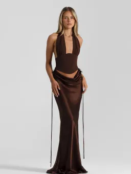 NATALIE ROLT BRONTE + EVELYN SET ESPRESSO SIZE 0/AU 6 for rent on The Volte - image 1