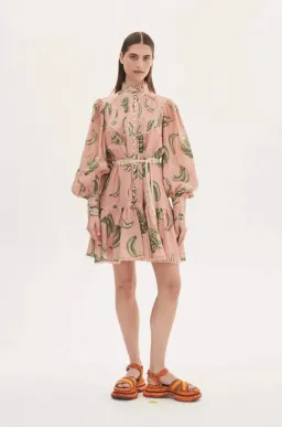 lemais Bananarama Mini Dress Pink Size 16AU for rent on The Volte - image 1