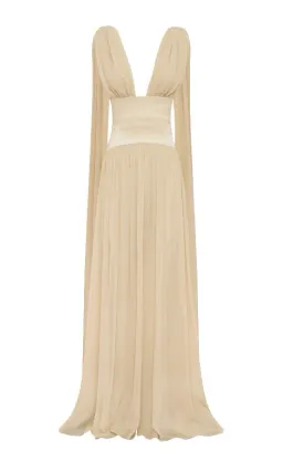 Arcina Ori Ramona Maxi Dress Champagne Size L / AU 12 for rent on The Volte - image 4