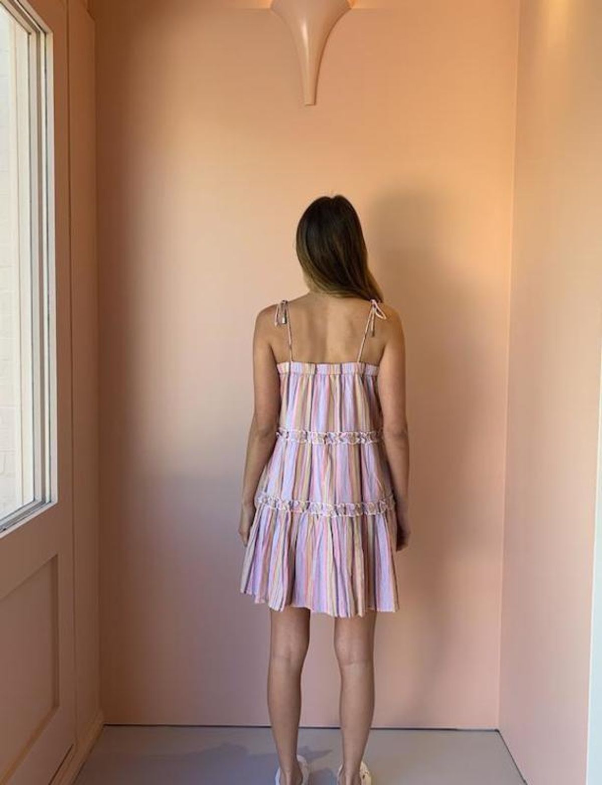 Steele Ariana Swing Dress Sunset Stripe Size  Small - Image 3