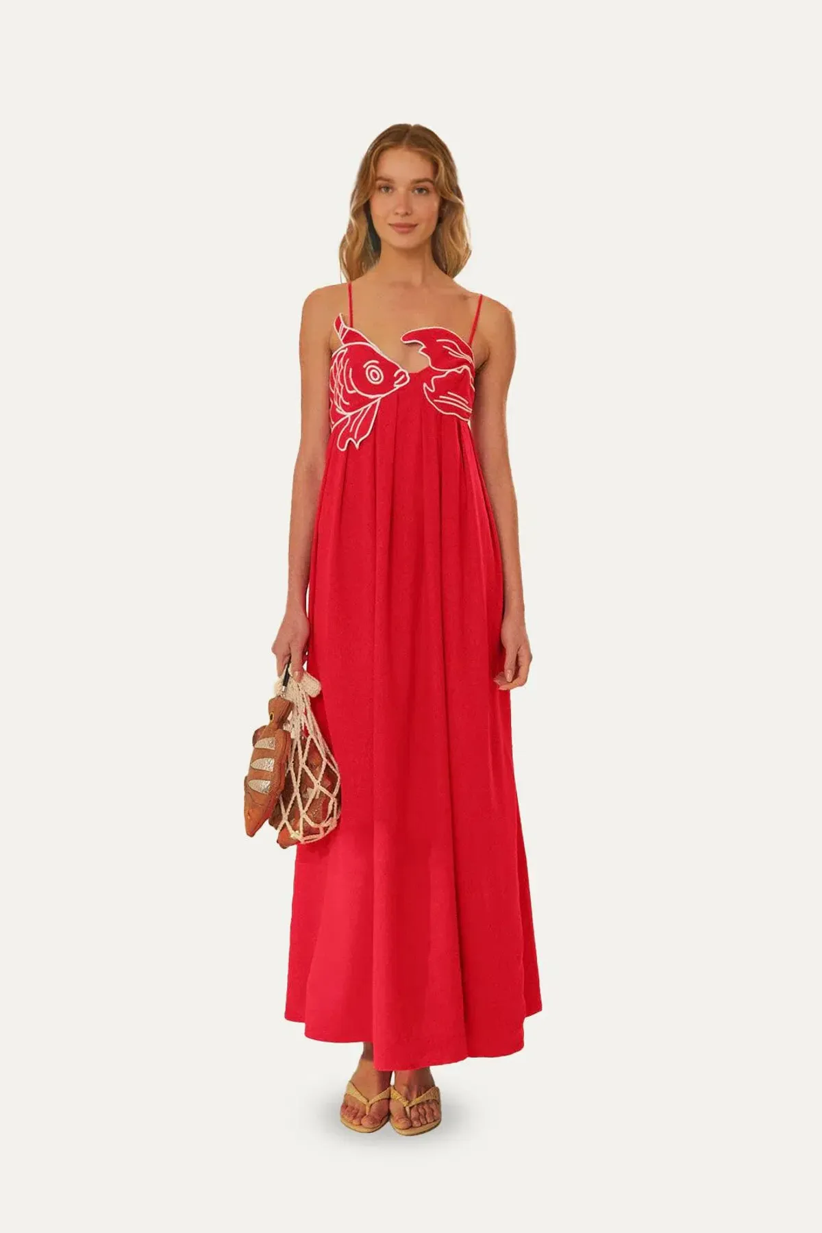 Farm Rio Fish Top Maxi Dress - Image 1