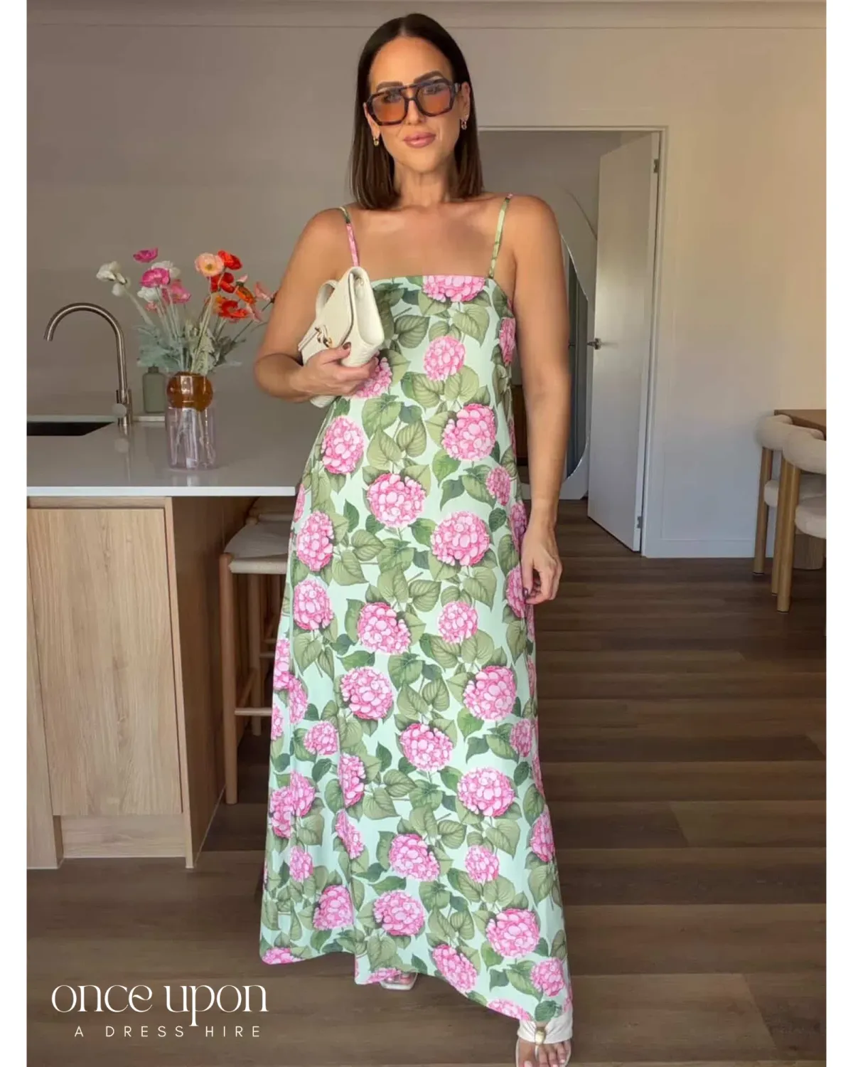 Palm Noosa Alessia Dress Pink Jardin Size 12 - Image 1