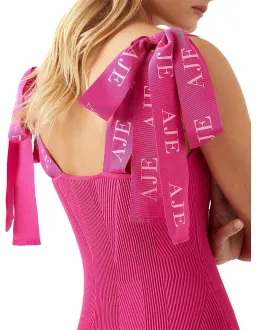 Aje Amber knit dress pink sz XL for rent on The Volte - image 2