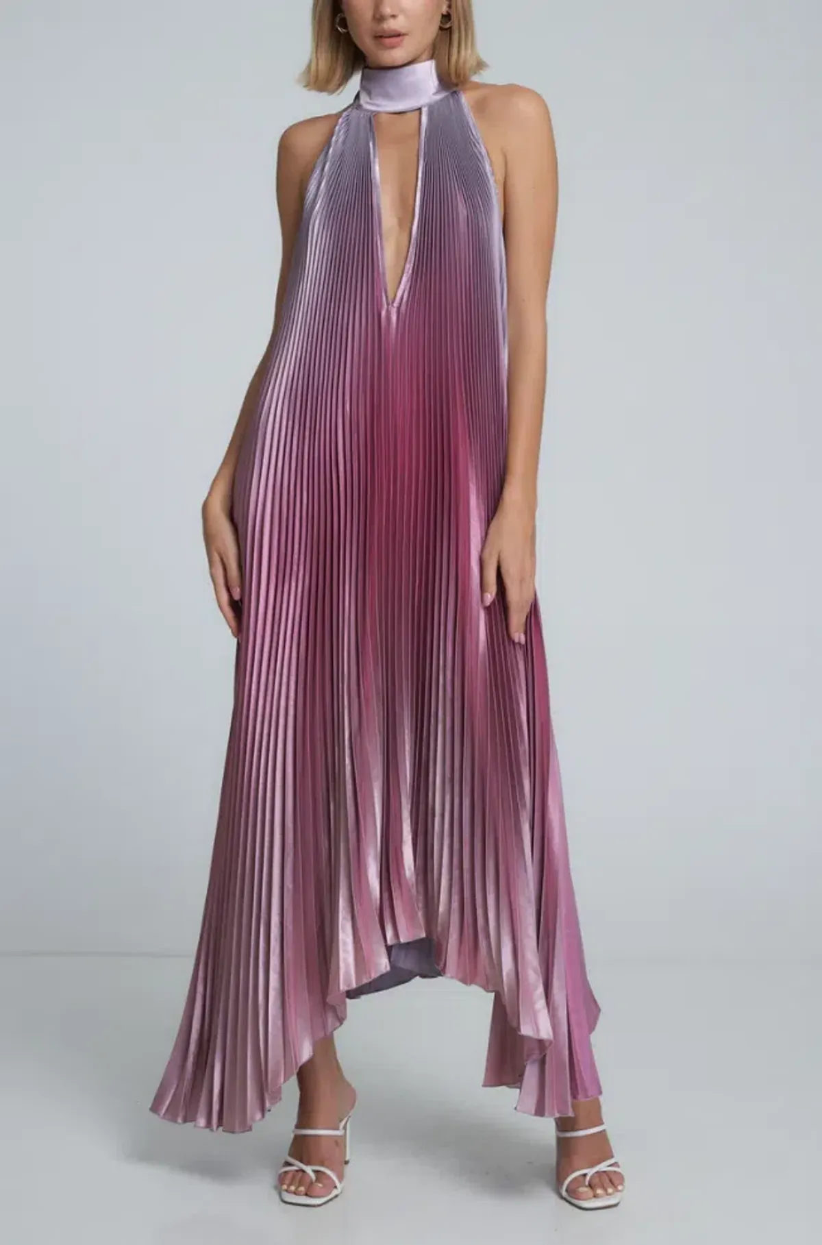 L’Idee Opera Gown Mauve Ombre - Image 1