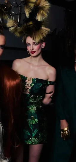 ALICE By Alice McCall Edie Green Black Mini Short Dress | Size AU 10 for rent on The Volte - image 1