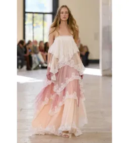 Aje Ophelia Lace Gown in Multi Size AU10 for rent on The Volte - image 1