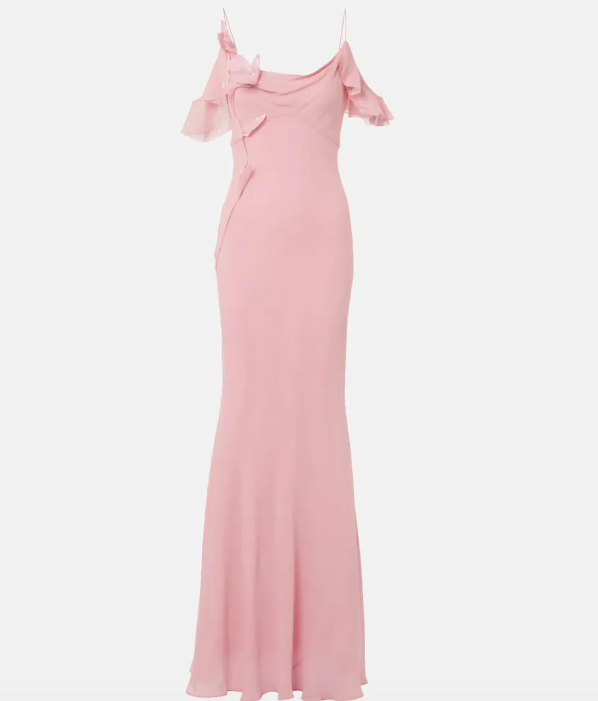 Self-Portrait Georgette Flower Maxi Dress Size 12 - Image 4