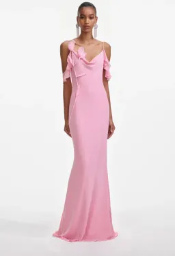 Self-Portrait Georgette Flower Maxi Dress Size 12 for rent on The Volte - image 5