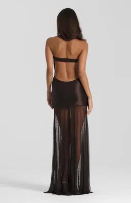 Natalie Rolt Julietta dress espresso Size 6  for rent on The Volte - image 2