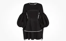 Aje Gracious Tiered Mini Dress Black size 8 for rent on The Volte - image 3