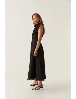 Aje Genesis Midi Dress Black size 8 for rent on The Volte - image 2