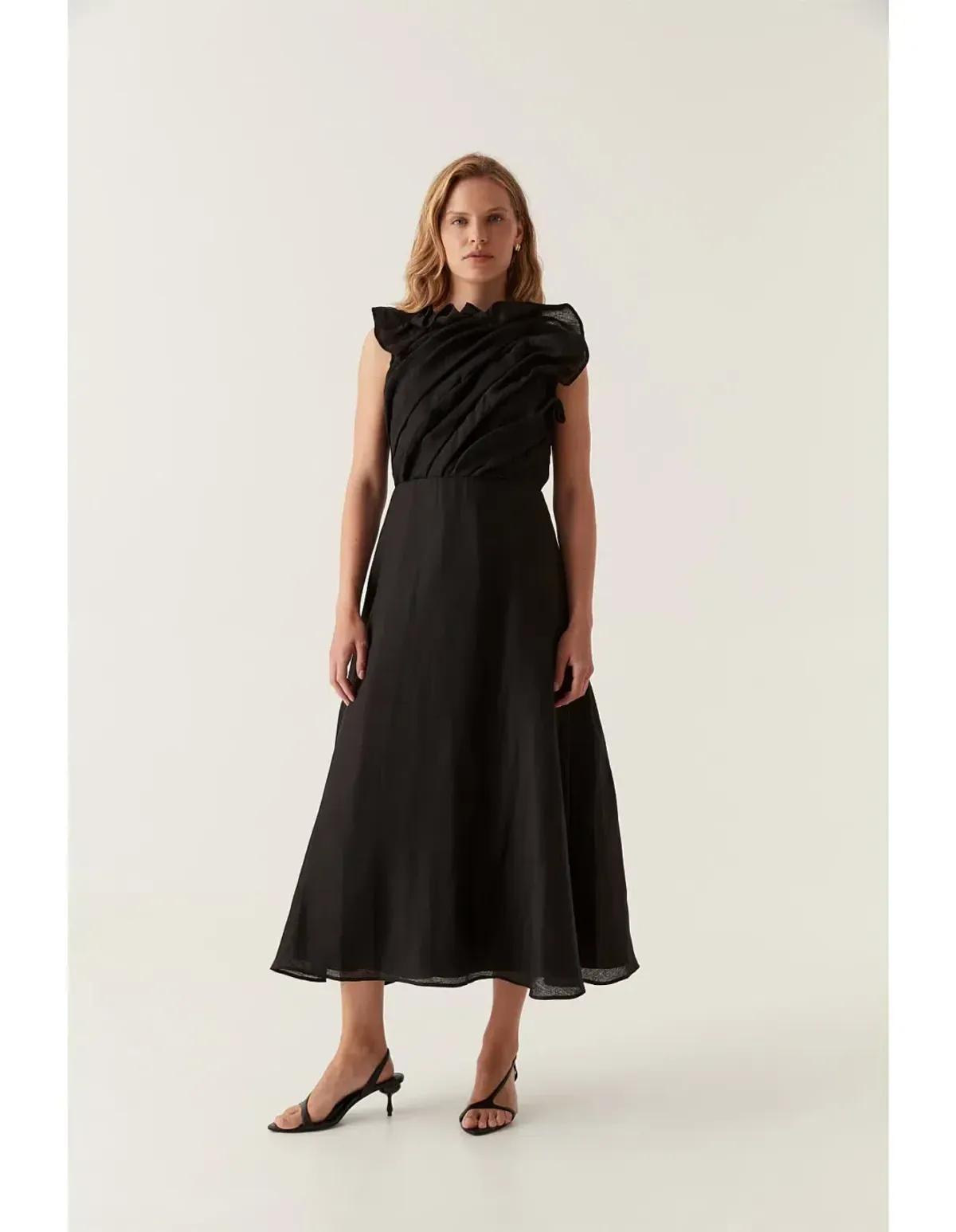 Aje Genesis Midi Dress Black size 8 - Image 1