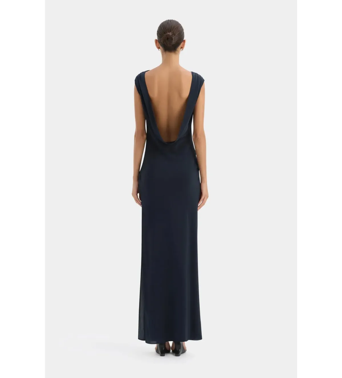 Sir the Label Isla Cowl Back Gown Navy Size 2 AU 10 - Image 4