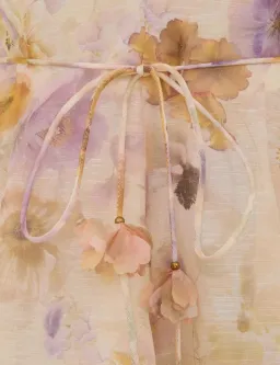 Zimmermann Memento Embroidered Mini Dress in Pansy Floral | Size 1 AU 10 for rent on The Volte - image 3