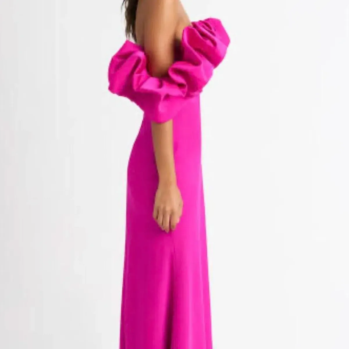 Sheike Margot Maxi Dress Magenta Pink Size 16 - Image 3