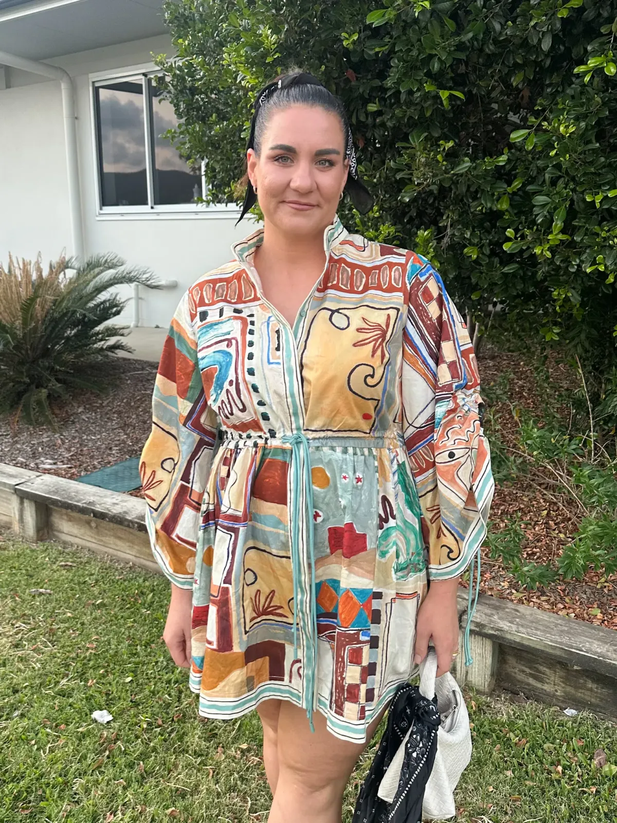 ALEMAIS- Michelle Mini Dress- Multi- Size 12 - Image 2