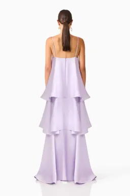 Tilly Tiered Maxi Dress in Purple Size Medium for rent on The Volte - image 3