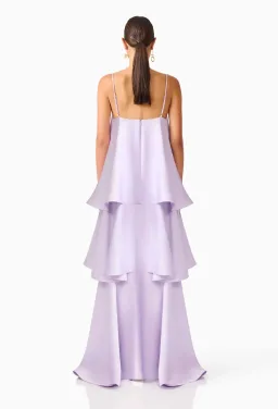 Tilly 3 Tiered Maxi Dress in Purple Size AU 14 for rent on The Volte - image 2