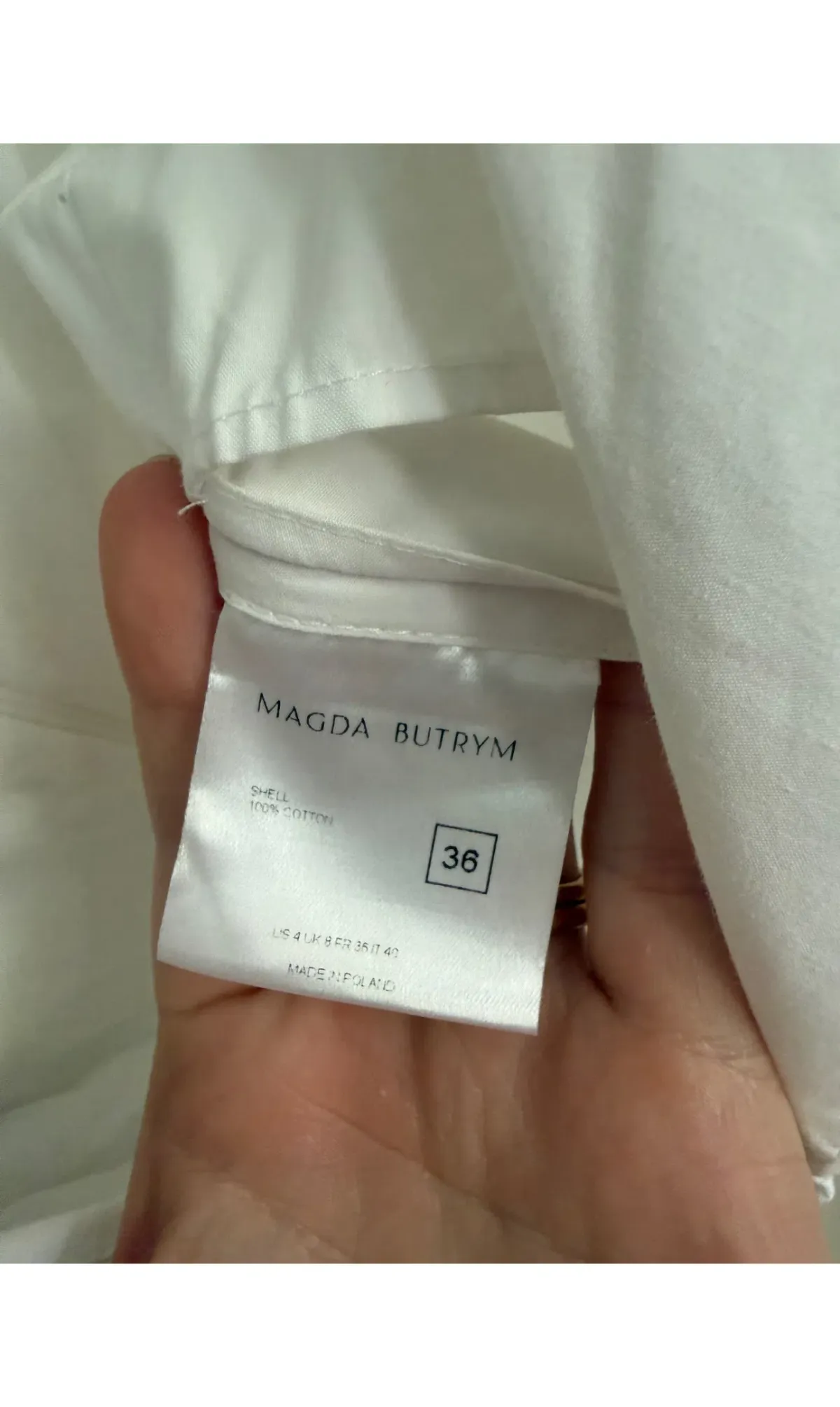 Magda Butrym Off-shoulder cotton minidress - Image 7