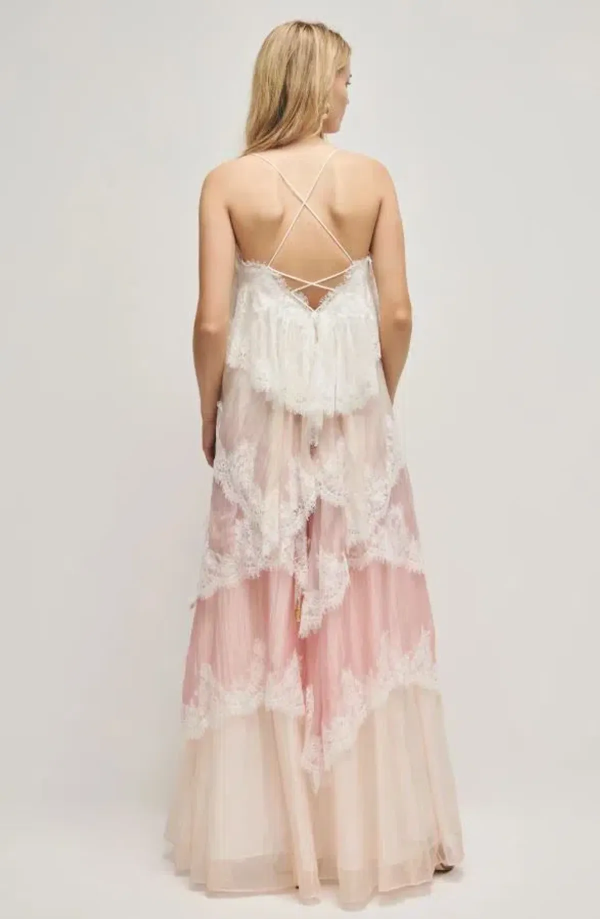 Aje Ophelia Lace Gown Pink 10 - Image 3