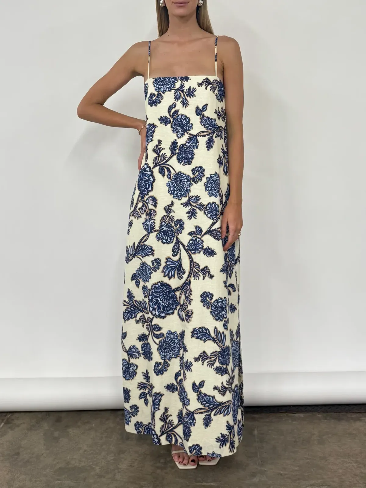 By Nicola Layla Maxi Dress size 10 Blue Paisley - Image 1