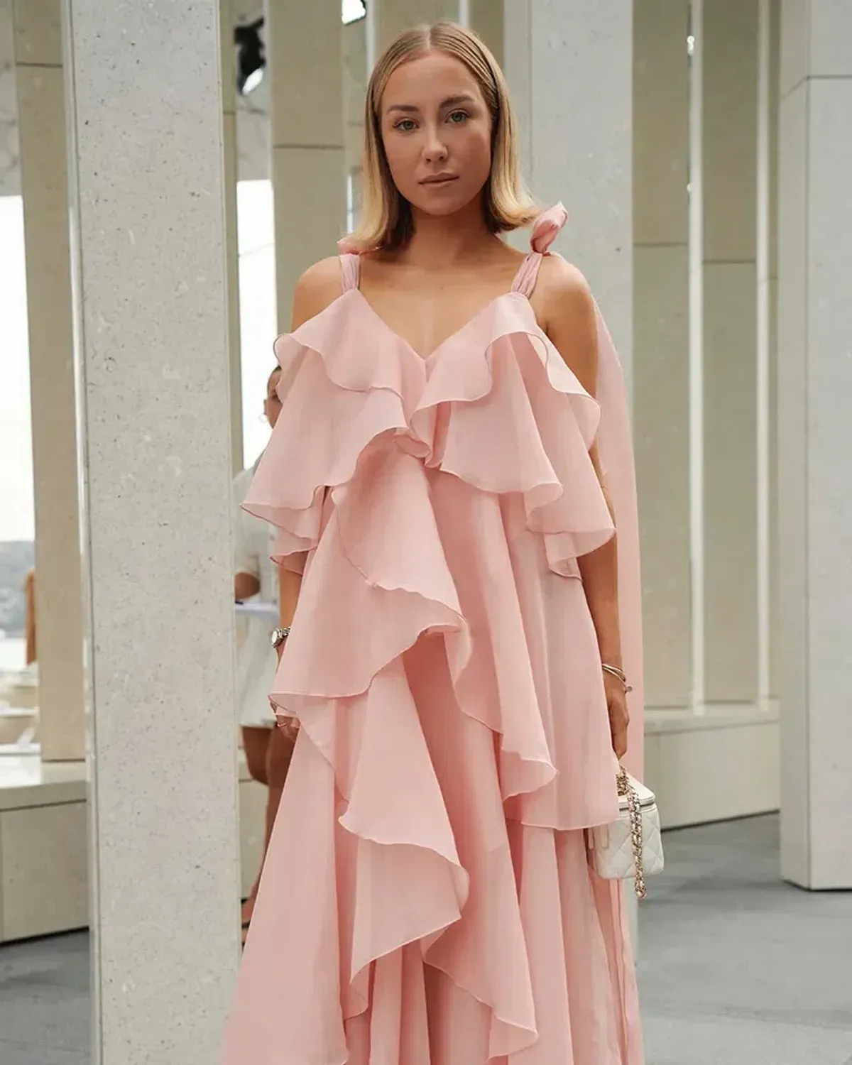 Aje Gracie Maxi Dress Size 16 in Muted Rose Pink - Image 10