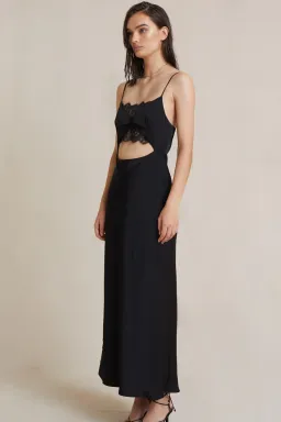 Valerie Midi Dress in Black from Bec + Bridge | Size 10  for rent on The Volte - image 3