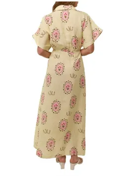 Palm Noosa Jasmine Dress Savanna Tile Size 10  for rent on The Volte - image 3