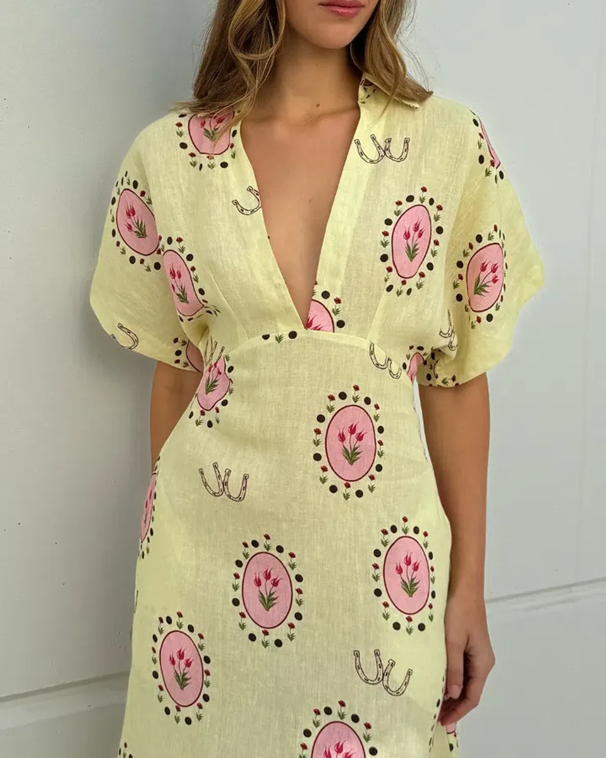 Palm Noosa Jasmine Dress Savanna Tile Size 10  - Image 1