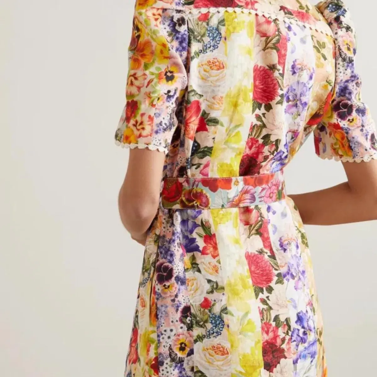 Zimmermann Wonderland Floral Shirt Dress Size 8 - Image 3