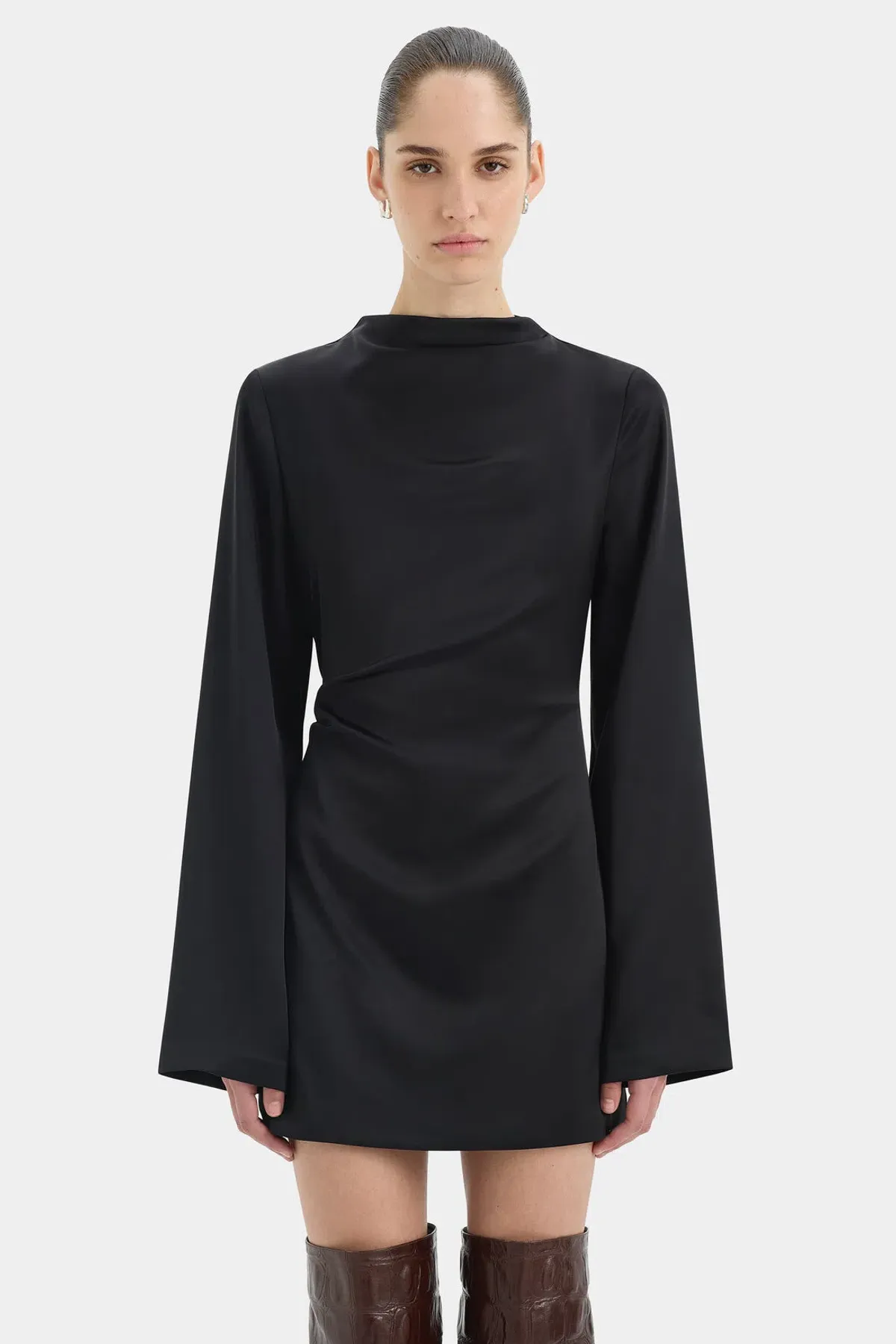 Sir. Yasmine Long Sleeve Mini Dress- 8 - Image 3