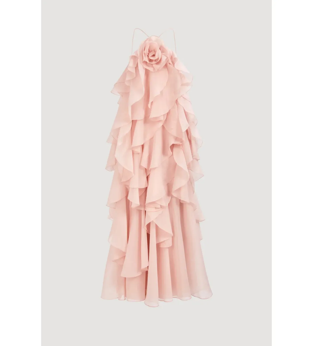 Aje Pandorea Layered Maxi Dress Pastel Pink Size 10 - Image 4