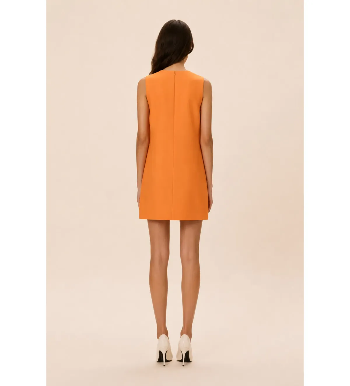 Rachel Gilbert Ludovica Shift Mini Dress in Orange AU6 - Image 2