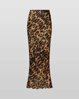 Rat & Boa Monique Top Size S/AU8 and Maxi Skirt Size M/AU10 Set in Leopard Print for rent on The Volte - image 9
