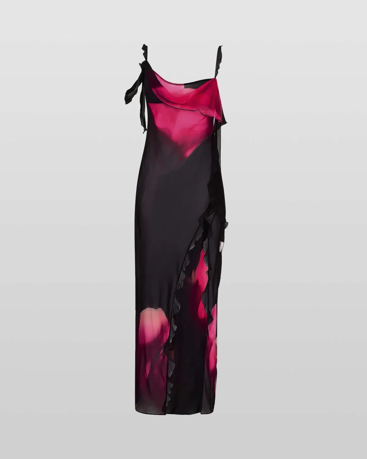 Rat & Boa Aurelia Maxi Dress Black/Tulip Print Size S / AU 8 - Image 4
