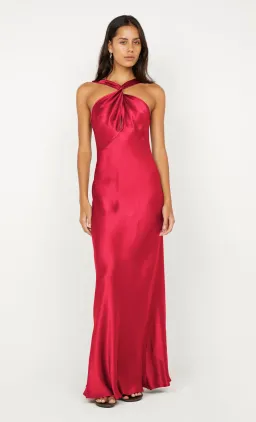 Bec & Bridge Elisia Twist Maxi Dress in Strawberry Red Size 10 for rent on The Volte - image 1