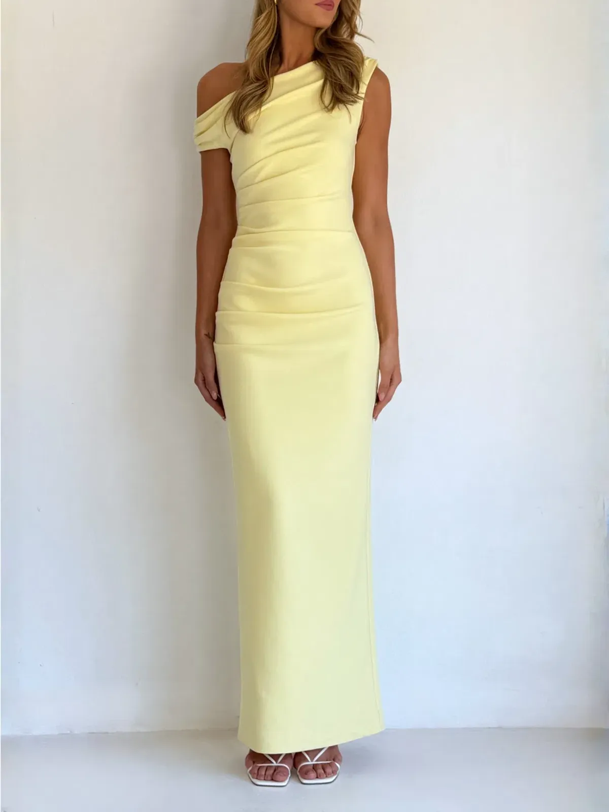 By Nicola Sophia Maxi Dress size 8 Pastel Lemon - Image 1