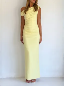 By Nicola Sophia Maxi Dress size 8 Pastel Lemon for rent on The Volte - image 1