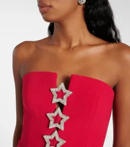 Rebecca Vallance Akari Strapless Midi Dress Red Size 8 for rent on The Volte - image 3