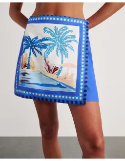 Jag Sunlounger Mini Skirt Blue Size 14 for rent on The Volte - image 1