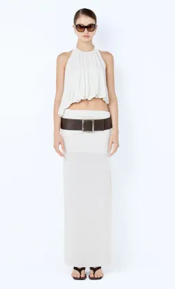 Bec and Bridge Cadence Racer Back Maxi Dress in Snow Cream White Size 8  for rent on The Volte - image 2